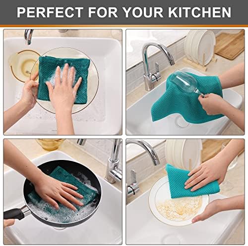 Kitinjoy 100% Cotton Waffle 6-Pack Kitchen Towels - Image 4