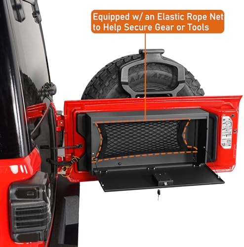 u-Box JL Tailgate Table Storage Lock Box Foldable Cargo Shelf Organizer - Image 6