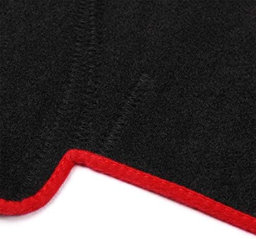 X AUTOHAUX Dashboard Cover for Toyota Corolla 2009-2013 Polyester Black Red - Image 4