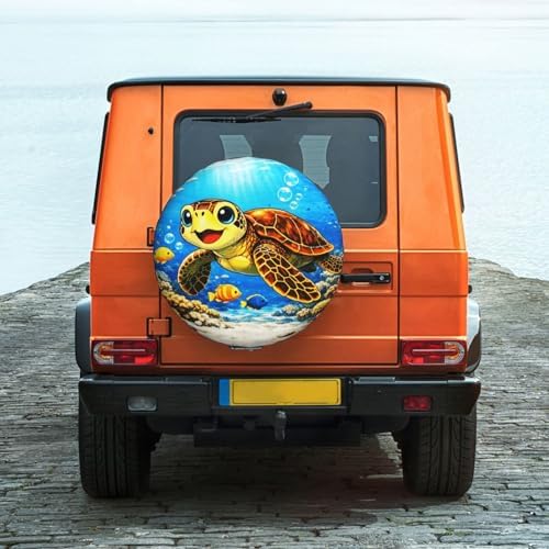 Sea Turtle Spare Tire Cover Weatherproof Wheel Protectors Universal Wheel Covers - Image 6