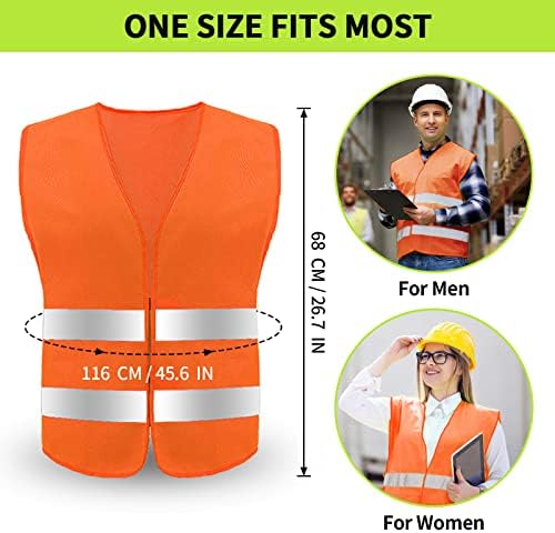 Safety Vest, Reflective High Visibility Construction Vest - Image 5