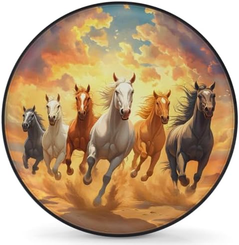 Fun Horse Animals Spare Tire Cover Dust-Proof Wheel Protector by Unknown