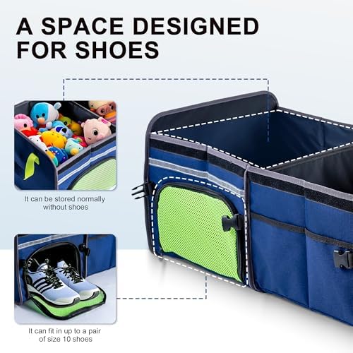 SugarFox Bold Color Block Trunk Organizer | 95L - Image 3
