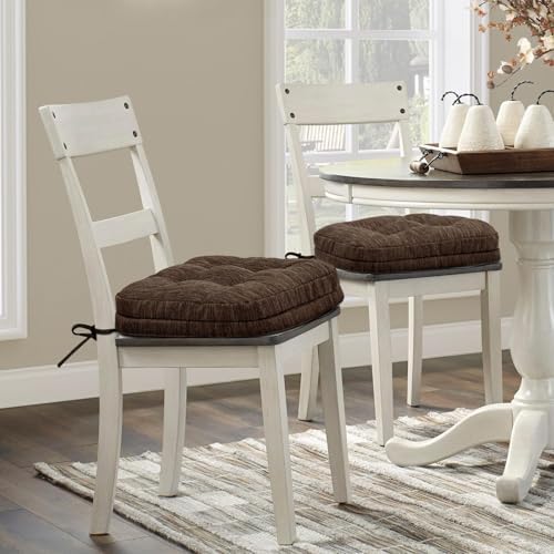 Shinnwa Dining Chair Cushions Set of 2, Dual-Layer Memory Foam Kitchen Chair - Image 7