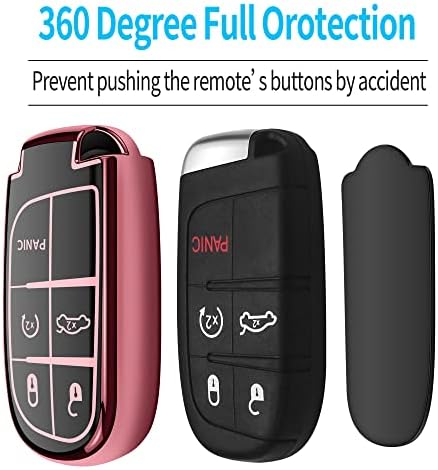 Tukellen for Jeep Key Fob Cover Special Soft TPU Key Case Key Shell Compatible - Image 4