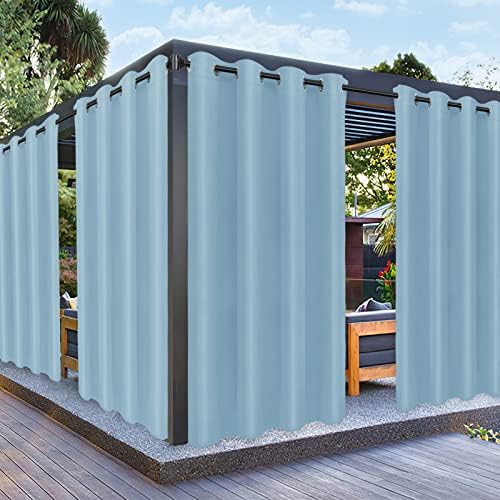 PureFit Outdoor Curtains for Patio Waterproof Weatherproof Outside Curtains by PureFit