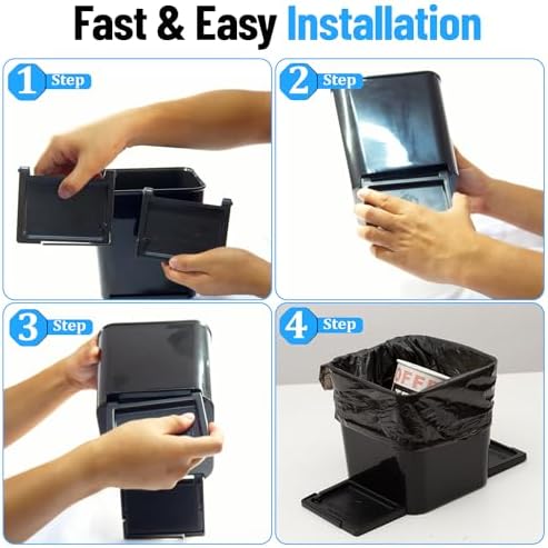 Car Trash Can with Stability Wings – Leakproof Portable Garbage Bin - Image 5
