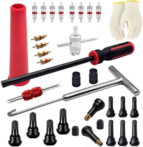 Valve Stem & Core Removal Replacement Tool Kit, Without Tire Removal by CZRWJXW