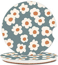 Absorbent Car Cupholder Coaster 2 Pack, Cute Car Coasters by NUGGHU