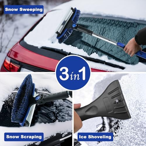 CARCAREZ 55" Extendable Snow Brush - Image 2