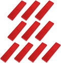 10 Pack Red Reflectors Self-Adhesive Rectangular, Quick Mount by FajerminArt