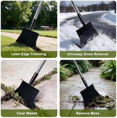 RUTU Garden Flat Shovel with D-Handle, Floor Scraper - Image 7