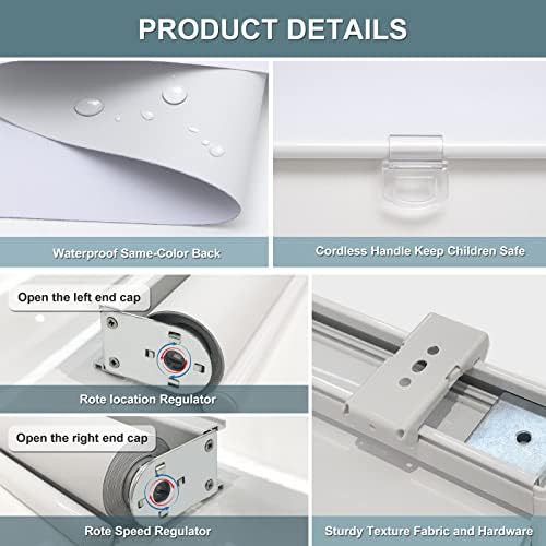 AOSKY Blackout Cordless Roller Shade - Image 7