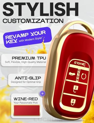 Lucrum Compatible with Honda Key Fob Cover & Keychain - Image 3