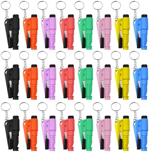 24 Pcs Car Window Breaker Key Chains by Adboros