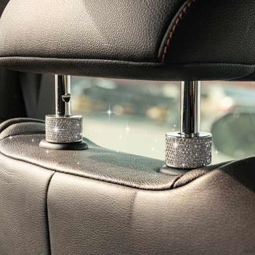 Rislobx 2PCS Magnetic Car Headrest Collars, Rhinestone Car Head Rest Collars - Image 6