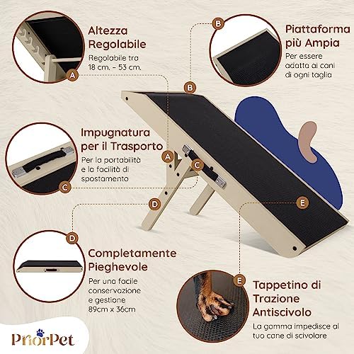 Dog ramp for Couch – Non-Slip, Sturdy Build Foldable Dog ramp – Supports up to - Image 4