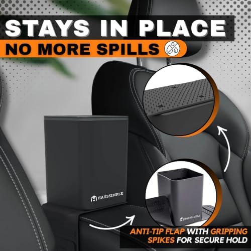 Car Trash Can with Stability Wings – Leakproof Portable Garbage Bin - Image 2