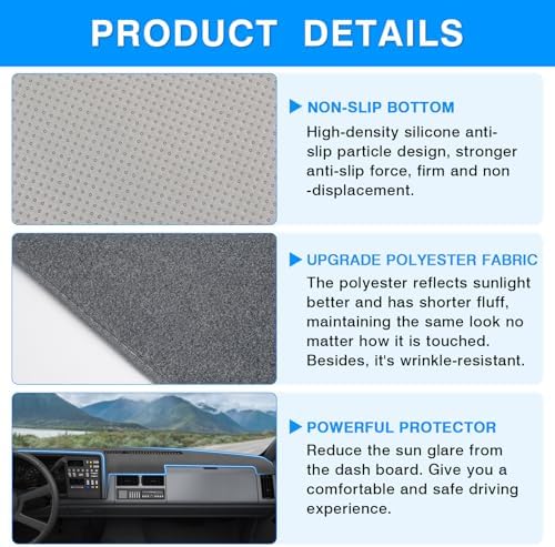 Autorder Gray Dashboard Cover Mat - Image 6