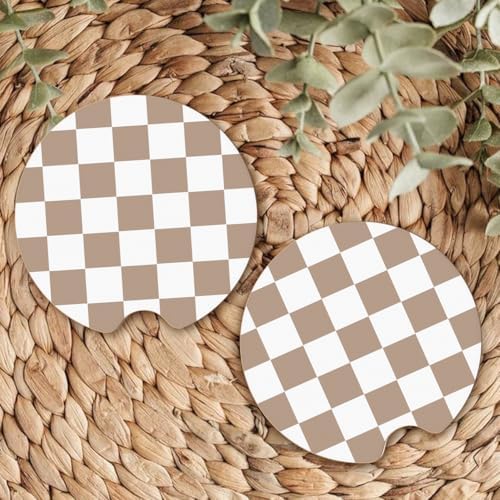 Ceramic Car Coasters – Absorbent Car Cup Holder Coaster Set - Image 7