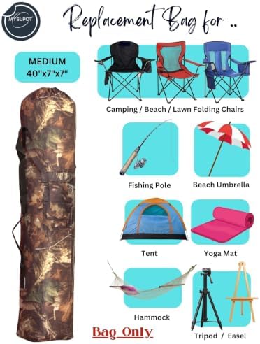 40"x7"x7" Replacement Bag for Folding Camping Chair, Camp Chairs, Yoga Mat - Image 5