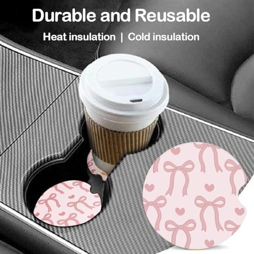 Ceramic Car Coasters – Absorbent Car Cup Holder Coaster Set - Image 2