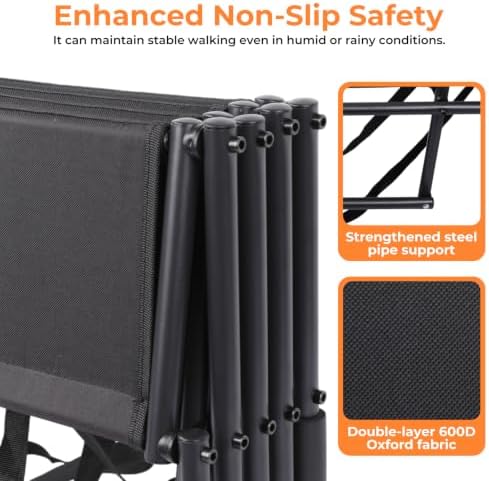 Dog Stairs for Large Dogs, 4-Step Foldable Dog Ramp for Car - Image 4