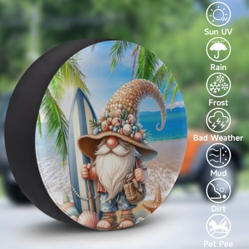 Beach Gnome Spare Tire Cover Dust-Proof Wheel Protector - Image 3