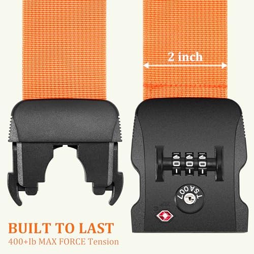 Chelmon Luggage Straps for Suitcases Luggage Strap TSA Approved Travel Belt - Image 3