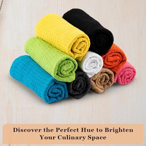 DishCloths Kitchen|Waffle Terry Weave Hand Towels|Cotton 12"x12" Reusable Dish - Image 6