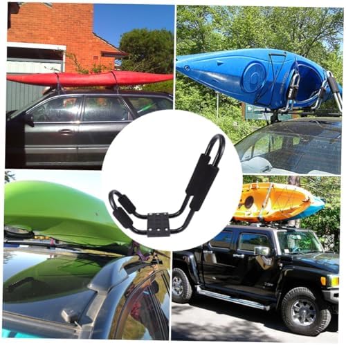 2Pcs J Shaped Kayak Roof Rack Carrier, Aluminum Foam Mount Crossbar Holder - Image 7