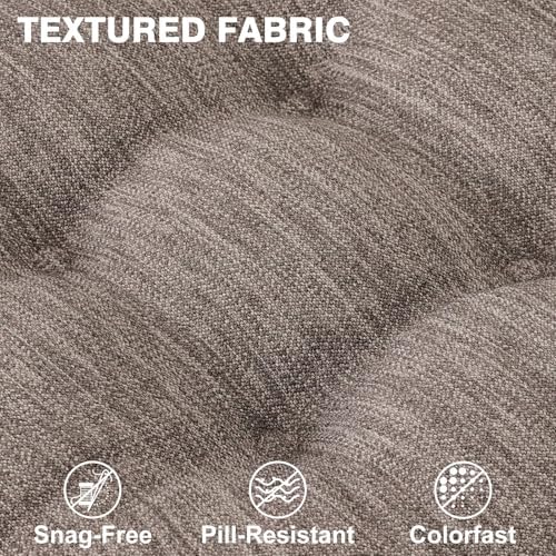 Shinnwa Kitchen Chair Cushions Set of 4, Dual-Layer Memory Foam Dining Chair - Image 4