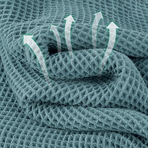 Microfiber Waffle Face Towels, 4 Pieces, Fast Drying, Lint Free 430 GSM - Image 2