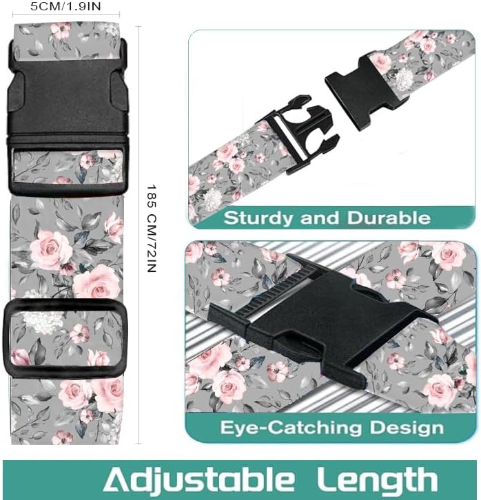 Luggage Straps for Suitcases Travel Belt Accessories, Cute Suitcase Strap - Image 5