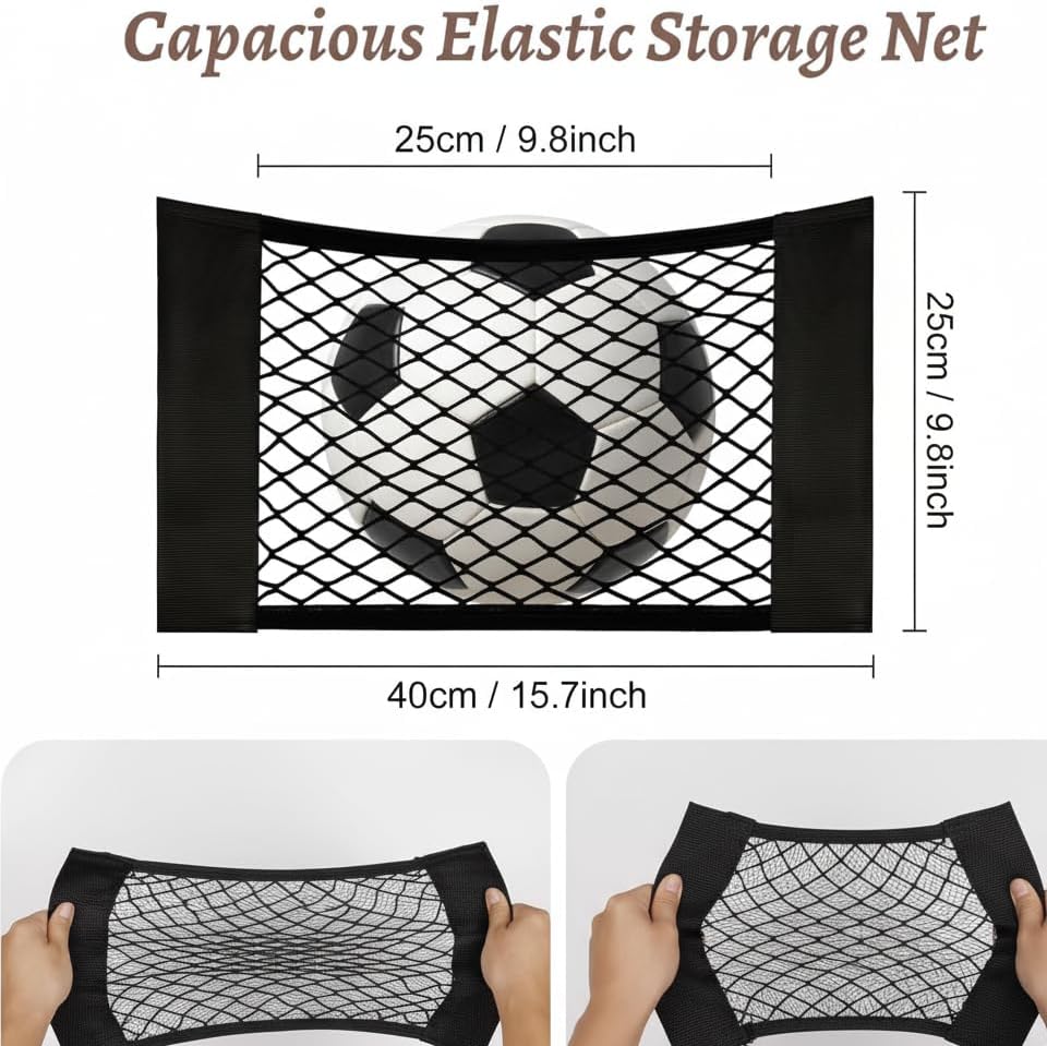 2 Pcs Back Seat Car Organizer Net - Image 4