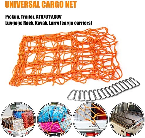 Seven Sparta 5’ x 7’ Bungee Cargo Net Stretches to 10' x 14' - Image 7