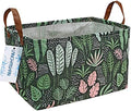 Rectangular Collapsible Full Leaf Storage Basket Nursery Organizer by LANGYASHAN