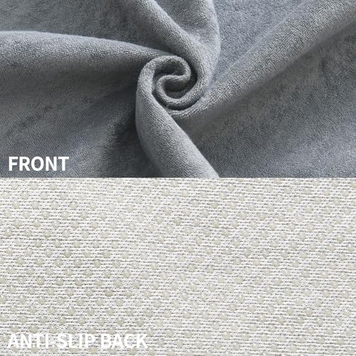 Waterproof Car Seat Cover Bench Grey Full Size Universal Fits Car Sweat Towel - Image 7