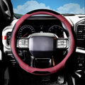 Breathable Leather Steering Wheel Cover by ESALFAUTO