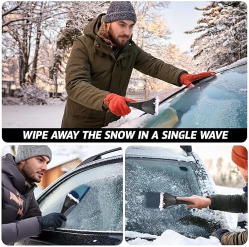 EcoNour Windshield Ice Scraper for Car 2 Pack Scraper to Remove Snow & Ice - Image 6