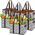 Foraineam Reusable Grocery Bags Set Durable Heavy Duty Tote Bag Collapsible by Foraineam
