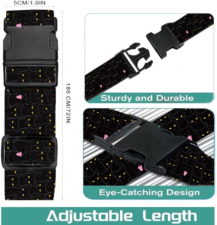 Luggage Straps for Suitcases Travel Belt Accessories, Cute Suitcase Strap - Image 5