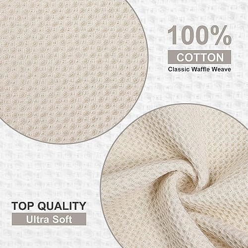 Kitinjoy 100% Cotton Waffle 12-Pack Kitchen Towels - Image 2