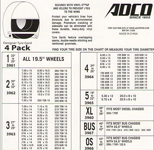 ADCO 3960 Designer Series Tan Tyre Gard Wheel Cover - Image 4