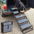 Veehoo Foldable Dog Steps for Car Truck, Large Dogs Stairs Extra Wide 20" by Veehoo