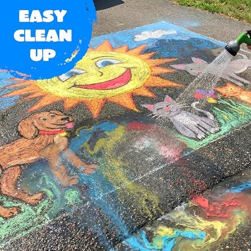 JOYIN 12 PCS Washable Sidewalk Chalks Set Non-Toxic Jumbo Chalk - Image 3