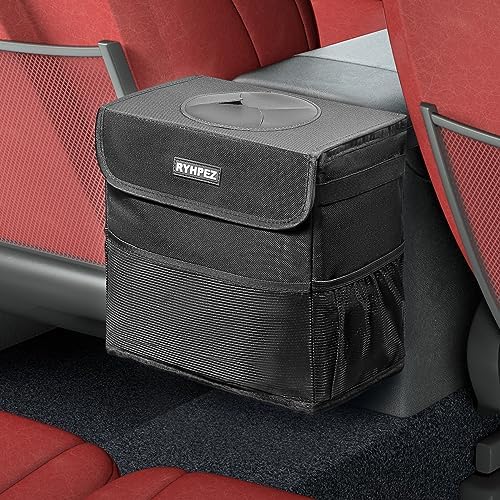 Ryhpez Car Trash Can with Lid by Ryhpez