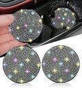 NBTEPEM 2pcs Bling Car Cup Holder Coaster, 2.75 inch Anti-Slip Shockproof by NBTEPEM