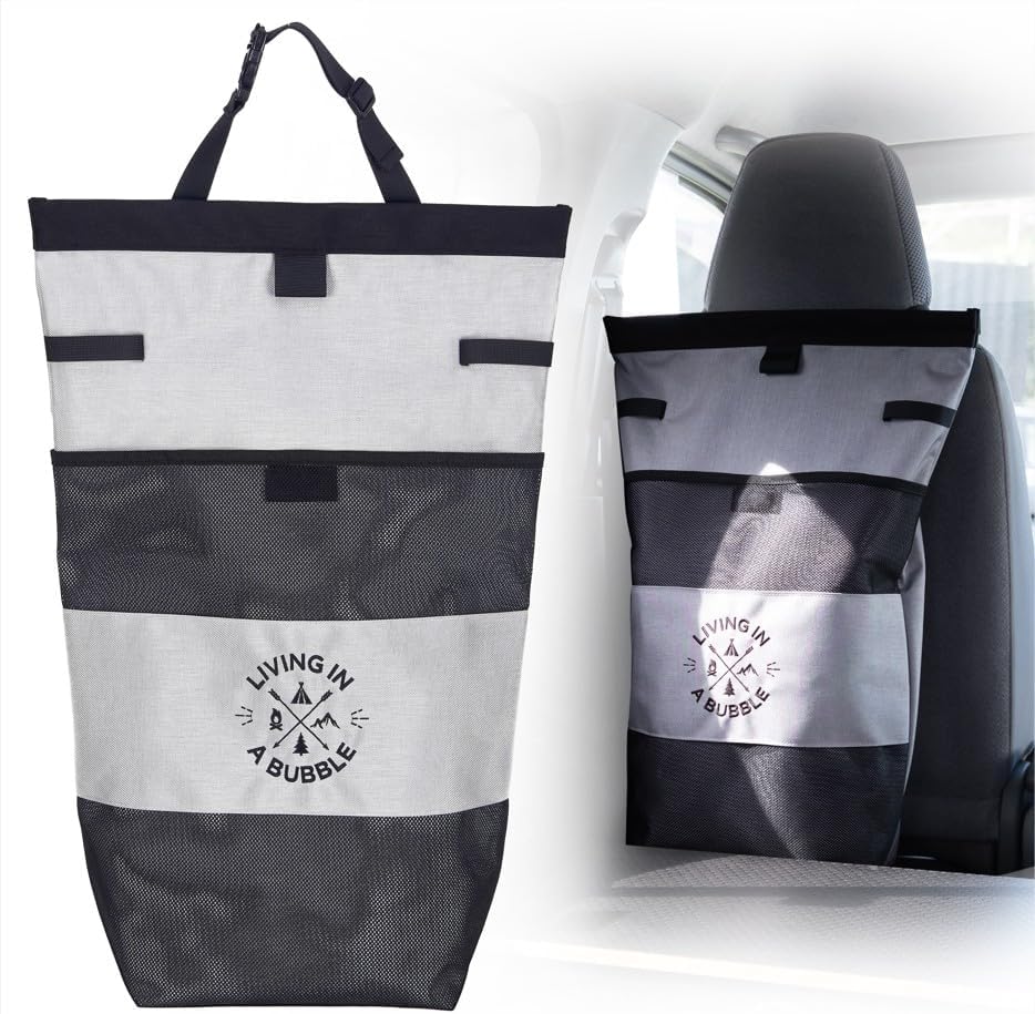 Living in a Bubble Wet Dry Laundry Bag – Portable Waterproof Laundry Hamper - Image 2
