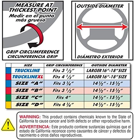 Superior 58-0470B Truckline Sport Grip Steering Wheel Cover - Image 4